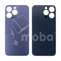 Задняя крышка для iPhone 14 Pro Max (A2895) Темно-фиолетовый (стекло, монолит, широкий вырез под камеру, логотип) - Премиум