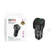 Автомобильное зарядное устройство USB/Type-C Borofone BZ34B (38W, QC3.0, PD, 1Type-C, 1USB) Черный