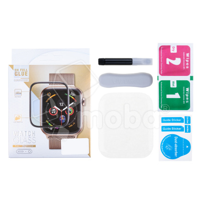 Защитное стекло "UV комплект" для Apple Watch 10 (42 мм) (клей, лампа)