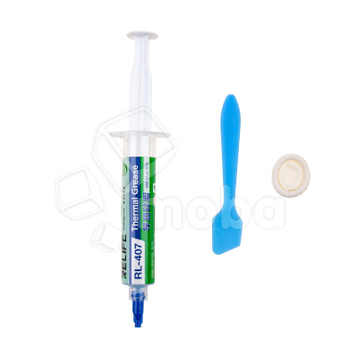 Термопаста Relife RL-407 (20 г, 6 Вт/мК, силиконовая, синяя)