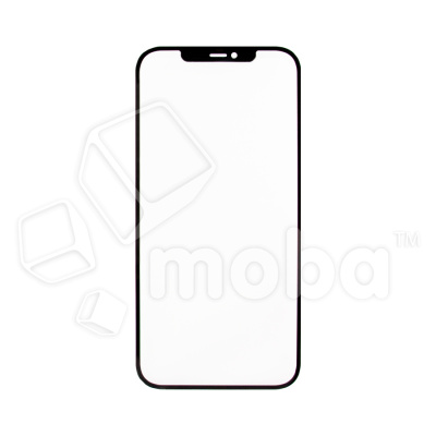 Стекло для переклейки iPhone 12 Pro Max в сборе с OCA пленкой Черный - OR (Mitsubishi)