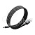 Кабель USB - Type-C Remax C02-AC (66W, PD, оплетка нейлон, магнитное крепление, 1,2 м) Черный