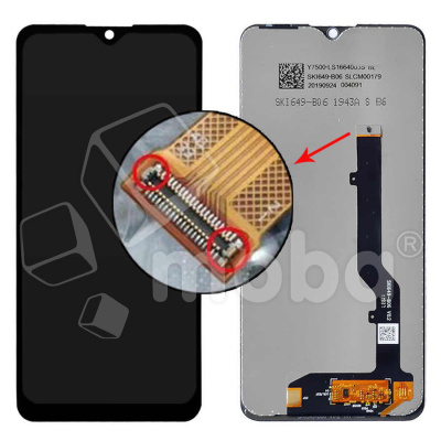 Дисплей для ZTE Blade 20 Smart V1050 в сборе с тачскрином Черный - Оптима