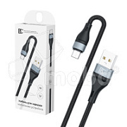Кабель USB - MicroUSB BC X57 (5A, оплетка ткань) Черный